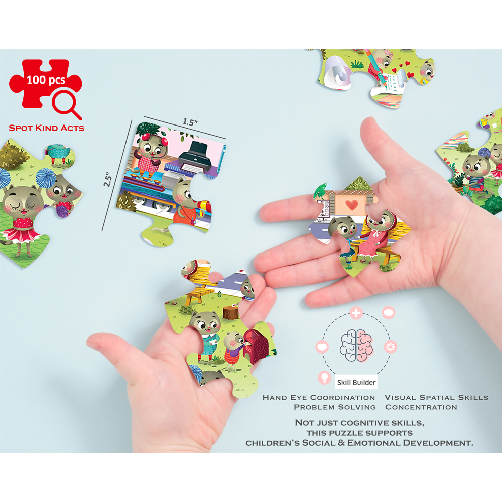 Chalk & Chuckles Caring Cats Chattychoo Activity Puzzle |  | Safari Ltd®