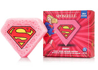 Spongelle Dc Supergirl Body Wash Infused Buffer Super Berry