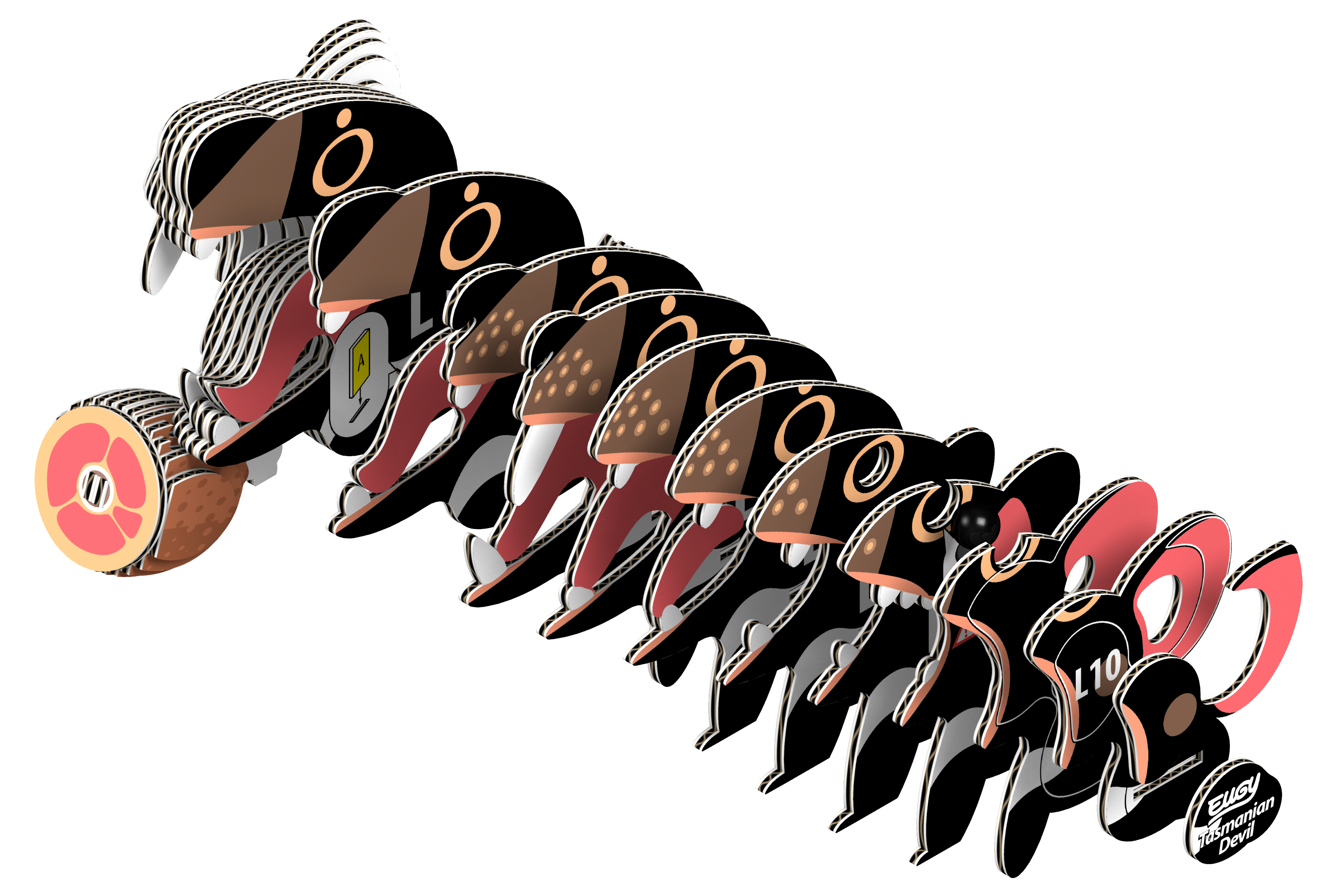 EUGY Tasmanian Devil 3D Puzzle | Eugy | Safari Ltd®