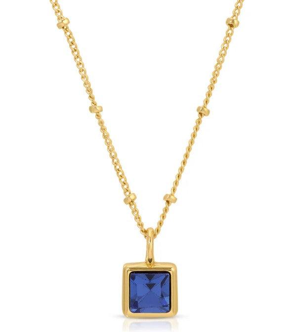 Birthstone Bottle Necklace - Gold - December |  | Safari Ltd®