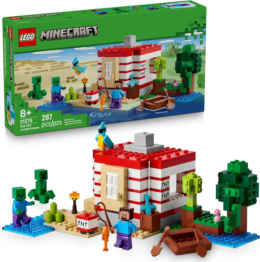 LEGO Minecraft - The TNT Jungle House Building Toy Set 21275