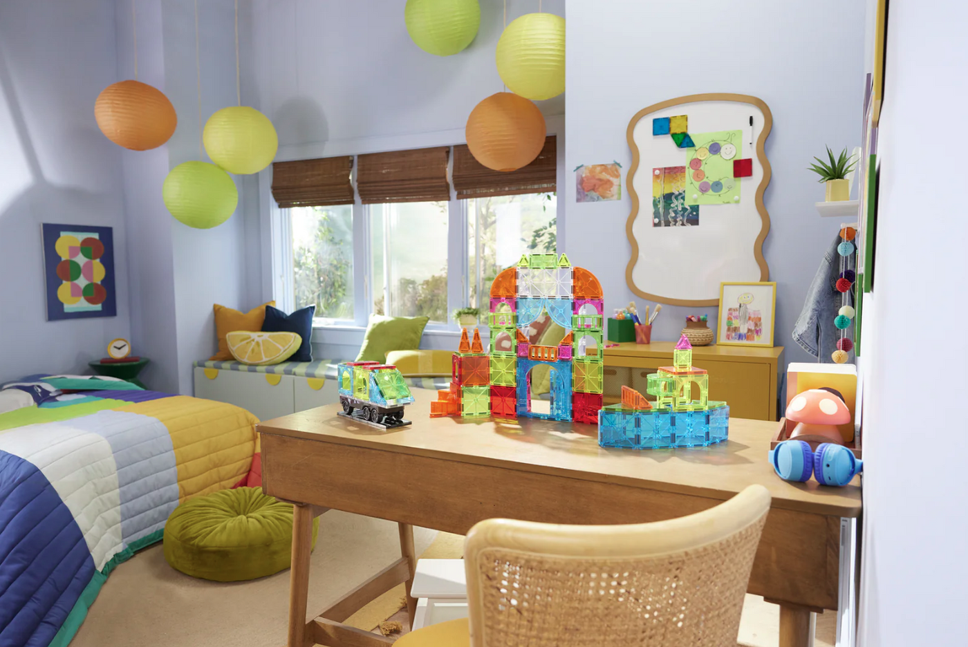 Magna-Tiles City Center 110 Pc Magnetic Building Set |  | Safari Ltd®