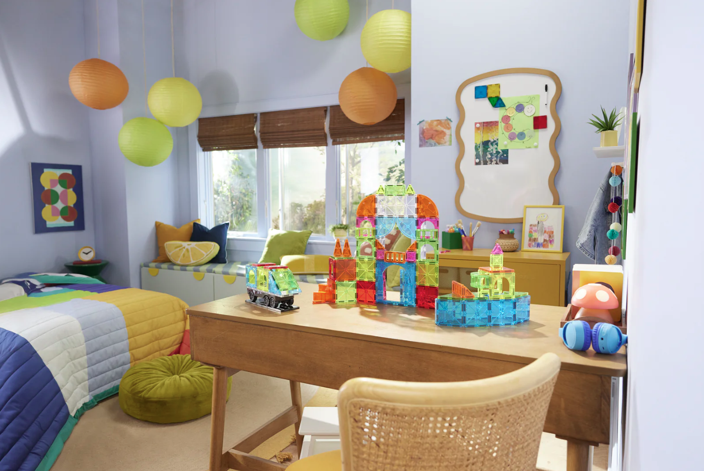 Magna-Tiles City Center 110 Pc Magnetic Building Set |  | Safari Ltd®