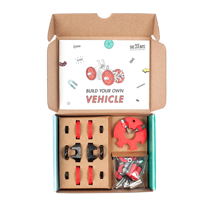 The Off Bits FORMULABIT Build-it-Yourself 3-in-1 Vehicle Kit - Red