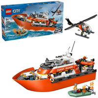 Lego Coast Guard Rescue Boat & Helicopter |  | Safari Ltd®