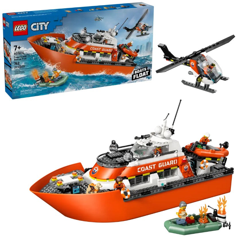 Lego Coast Guard Rescue Boat & Helicopter |  | Safari Ltd®