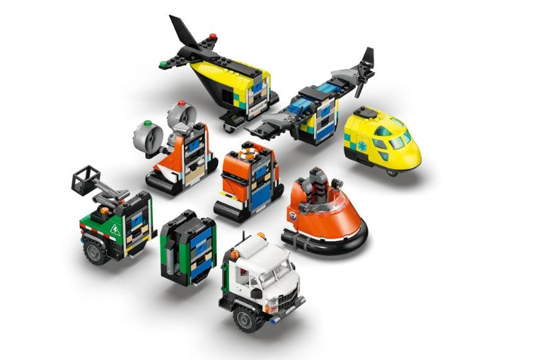 Lego Airplane, Service Truck & Hovercraft Remix |  | Safari Ltd®