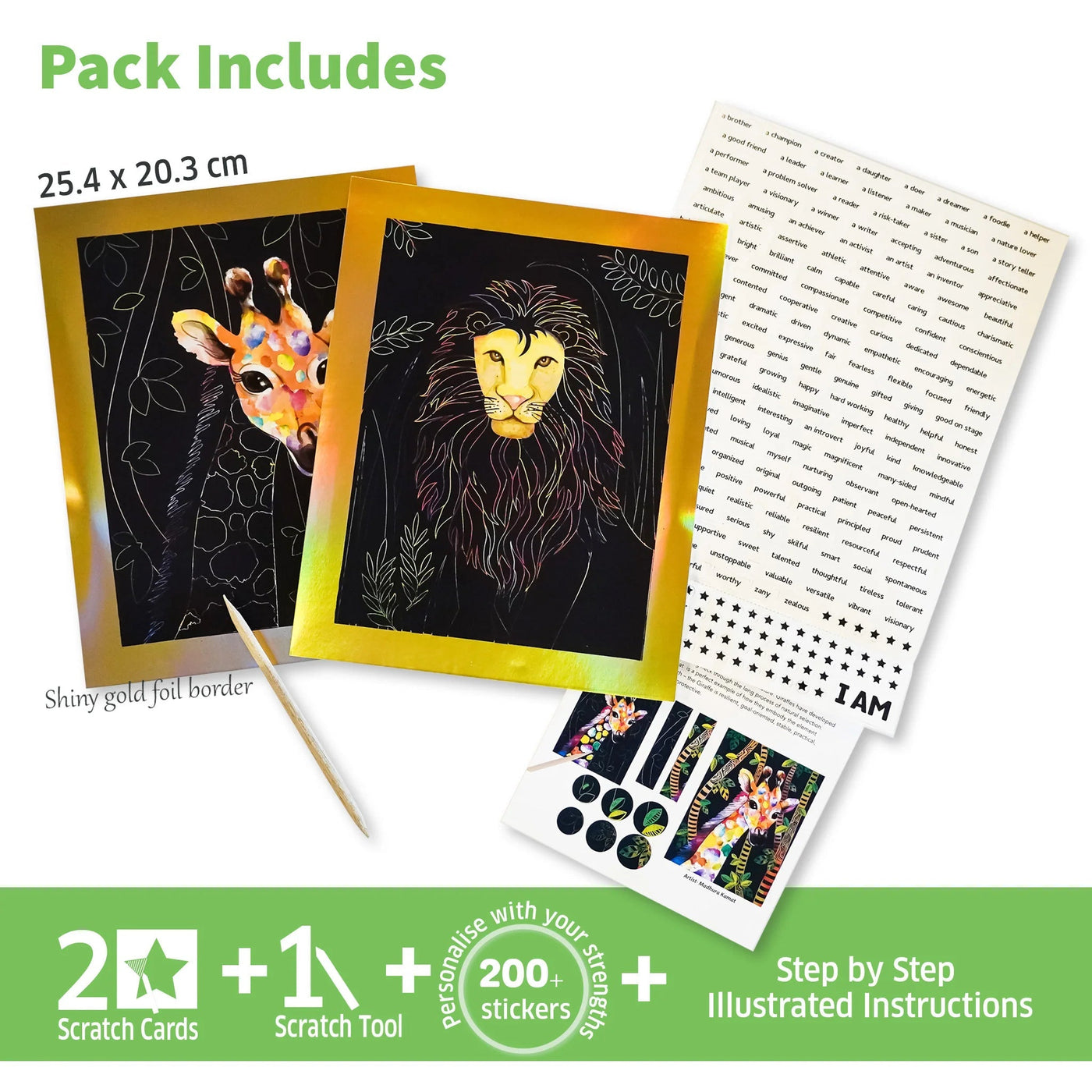 Scratch Art-Animal Power |  | Safari Ltd®