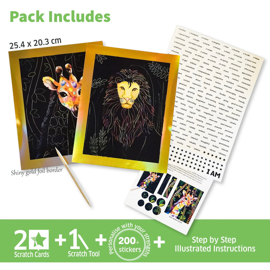 Scratch Art-Animal Power |  | Safari Ltd®