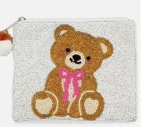Teddy Bear Beaded Coin Pouch |  | Safari Ltd®