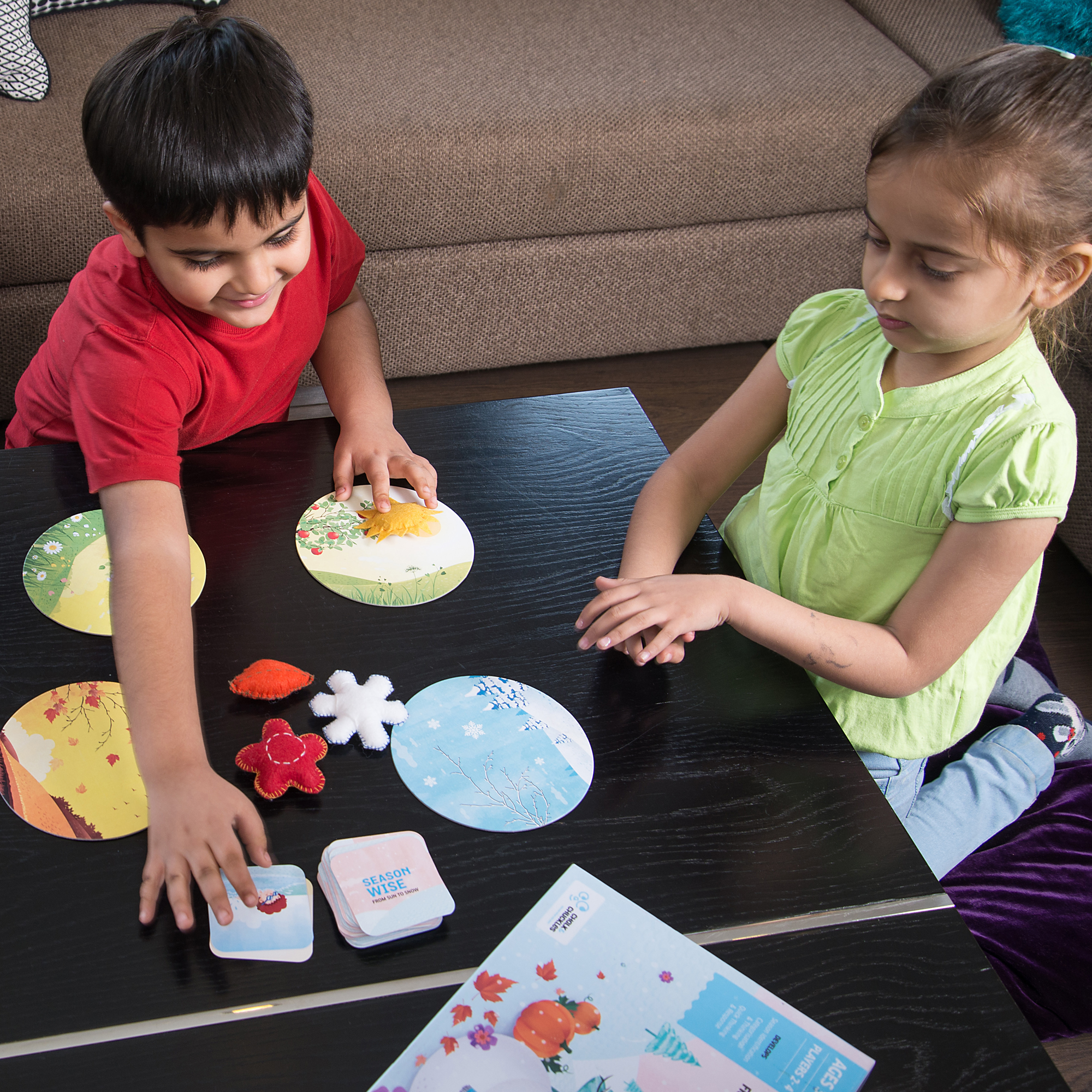 Chalk & Chuckles Season Wise Learning Game |  | Safari Ltd®