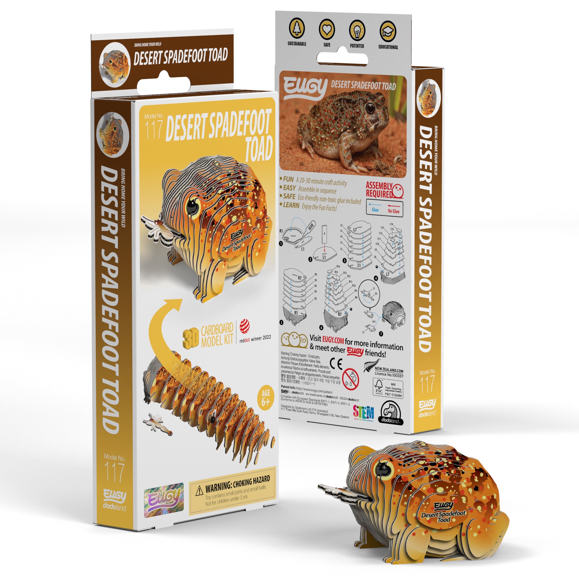 EUGY Desert Spadefoot Toad 3D Puzzle | | Safari Ltd®