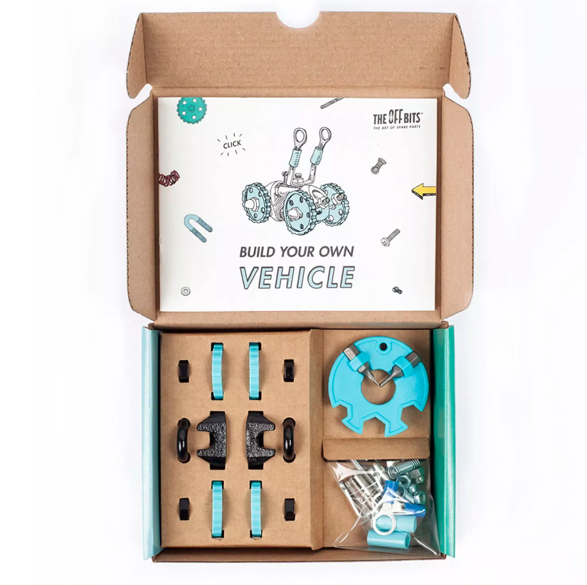 The Off Bits GEARBIT Build-it-Yourself 3-in-1 Vehicle Kit - Blue