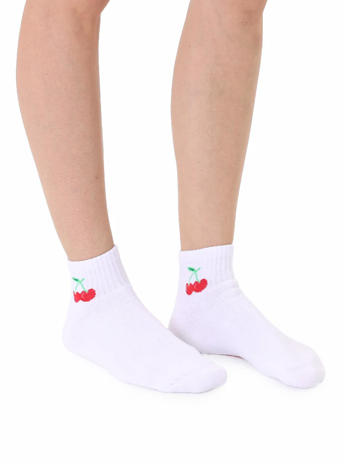 Living Royal Cherry Classic Ankle Socks |  | Safari Ltd®