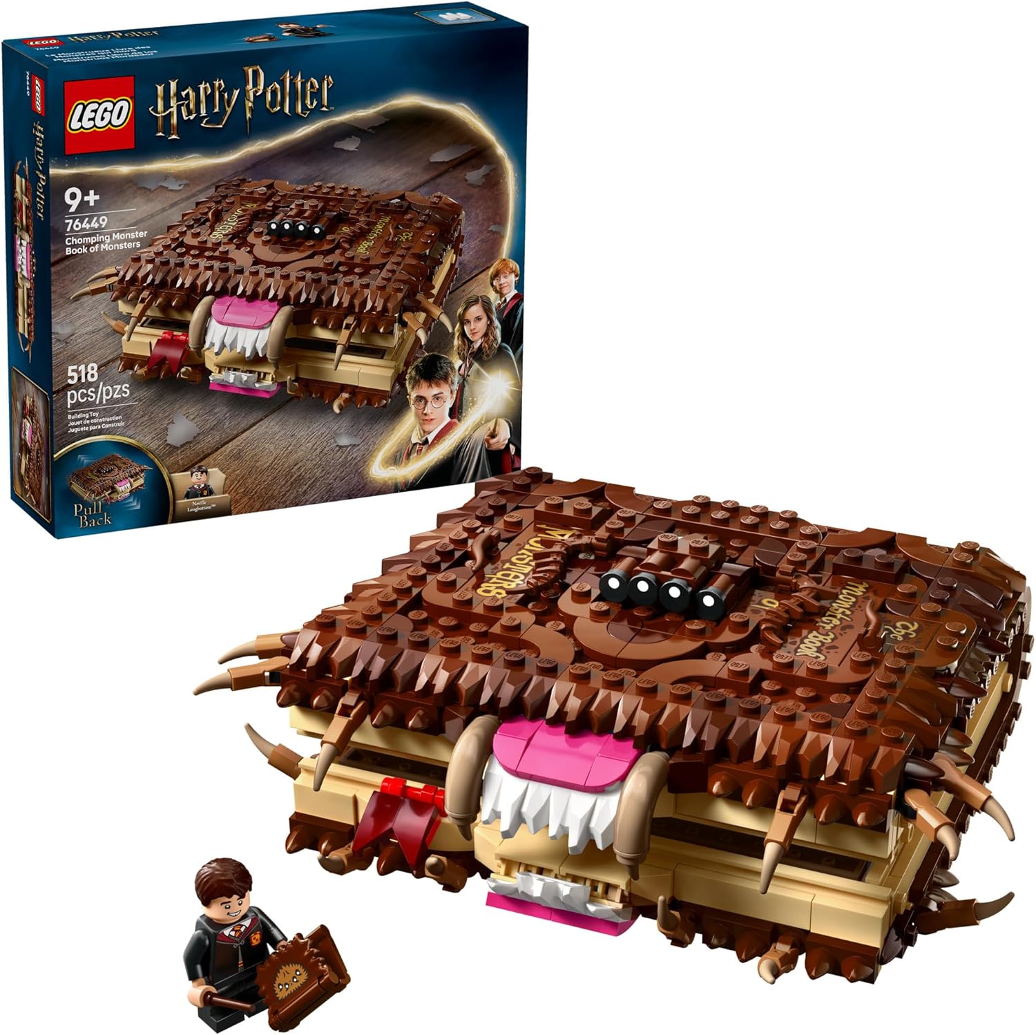LEGO Harry Potter Chomping Monster Book of Monsters Building Toy Set 76449