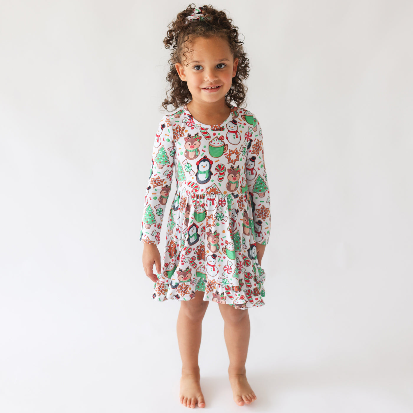 Cookie Medley - Long Sleeve Ruffled Twirl Dress |  | Safari Ltd®