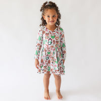 Cookie Medley - Long Sleeve Ruffled Twirl Dress |  | Safari Ltd®