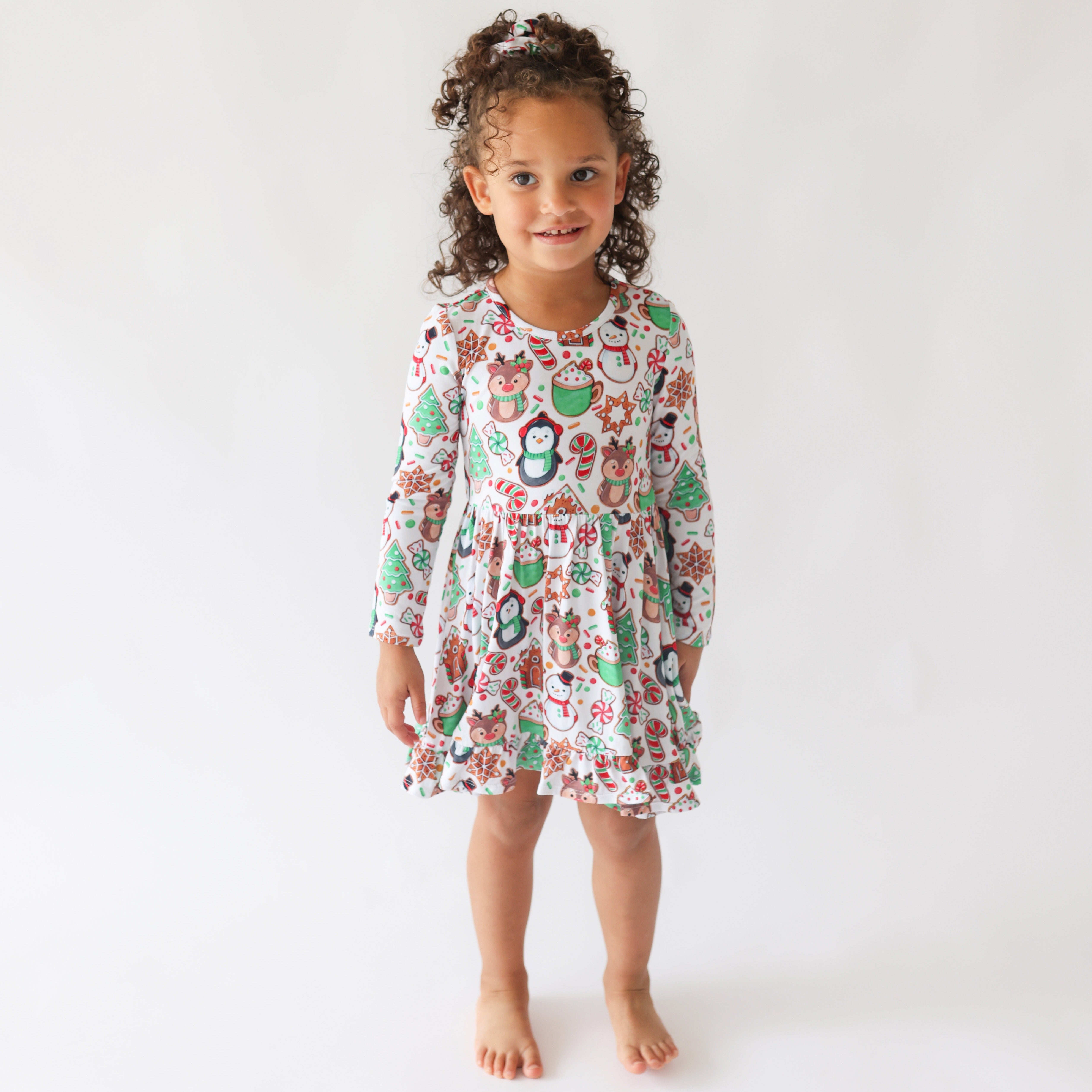 Cookie Medley - Long Sleeve Ruffled Twirl Dress |  | Safari Ltd®