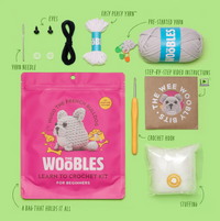 Hugo the French Bulldog - Woobles Beginner Crochet Amigurumi Kit