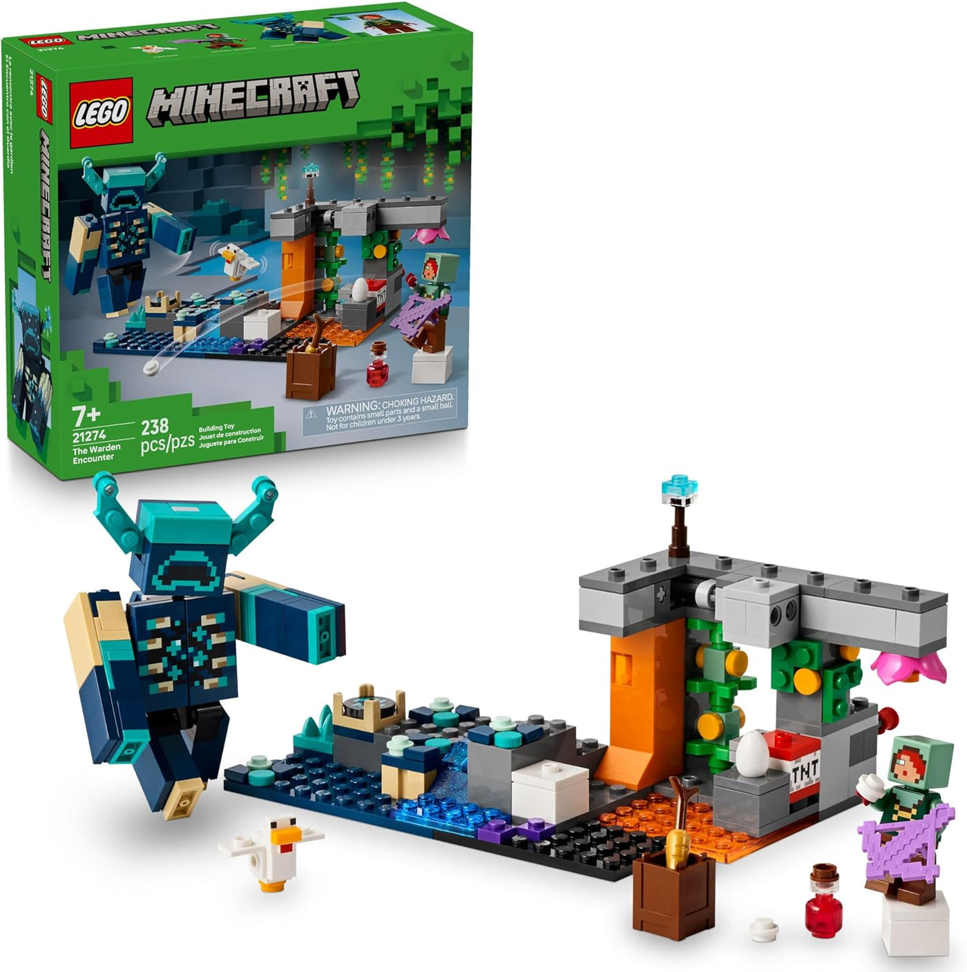 LEGO Minecraft - The Warden Encounter Building Toy Set 21274 |  | Safari Ltd®