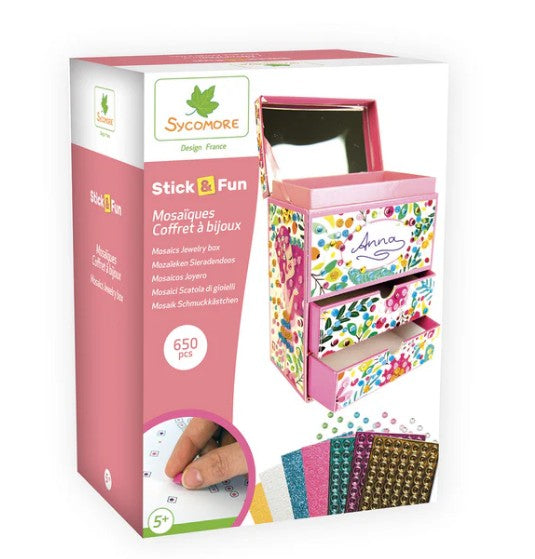 Stick'N Fun - 3D Mosaics Jewelry Box |  | Safari Ltd®