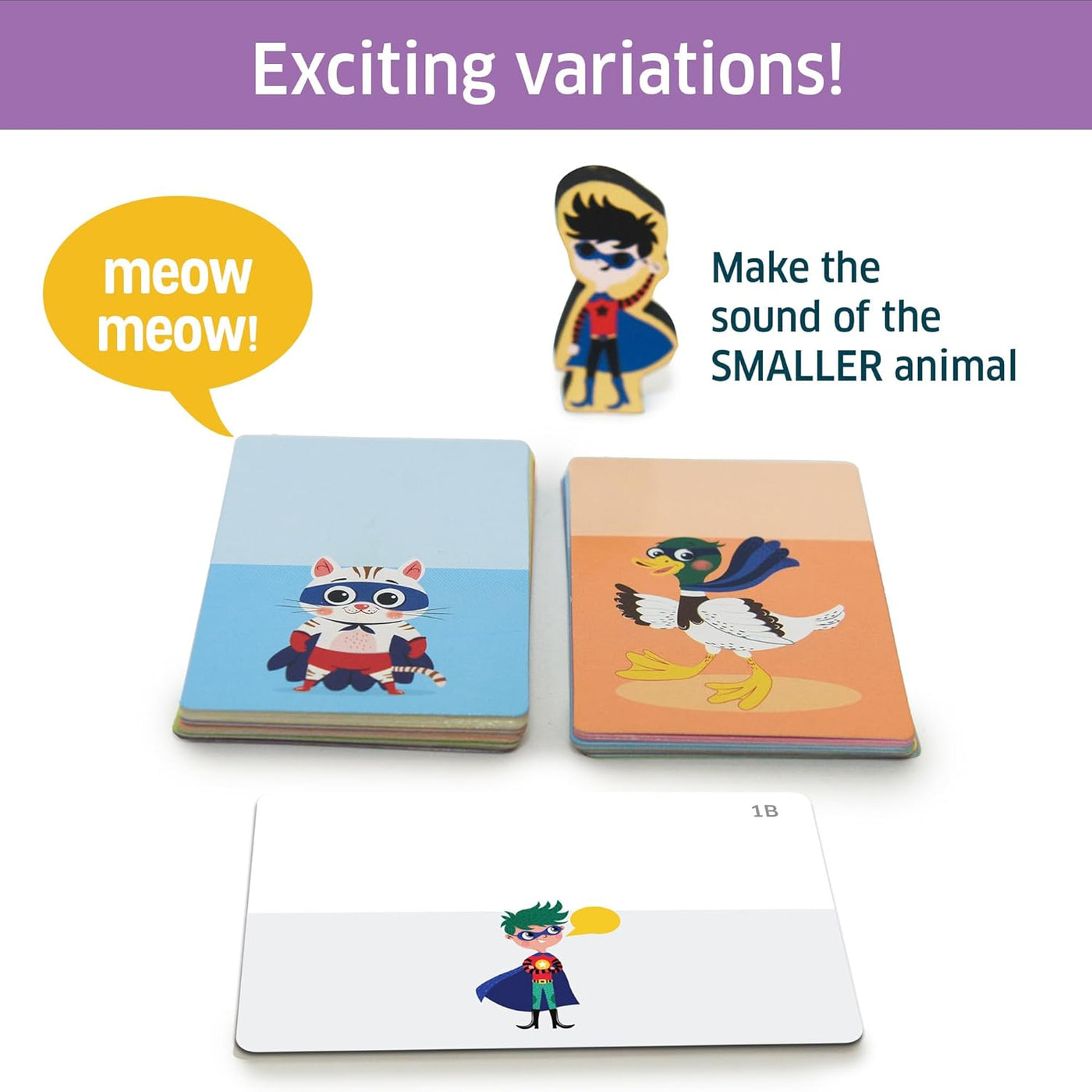 Chalk & Chuckles Superhero Animal Focus Card Game |  | Safari Ltd®