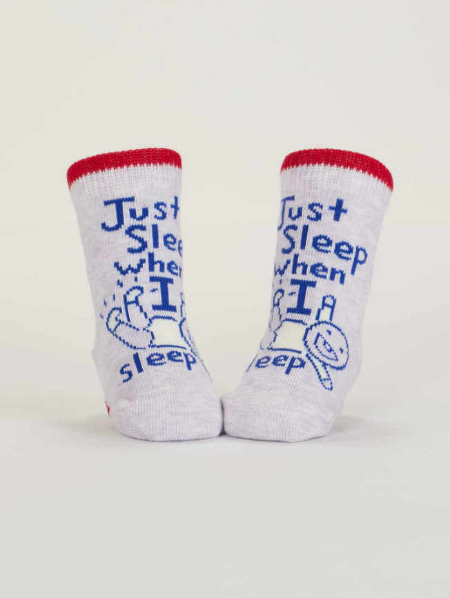 Blue Q Baby Socks - Wait Til You Hear Me Giggle / Just Sleep When I Sleep