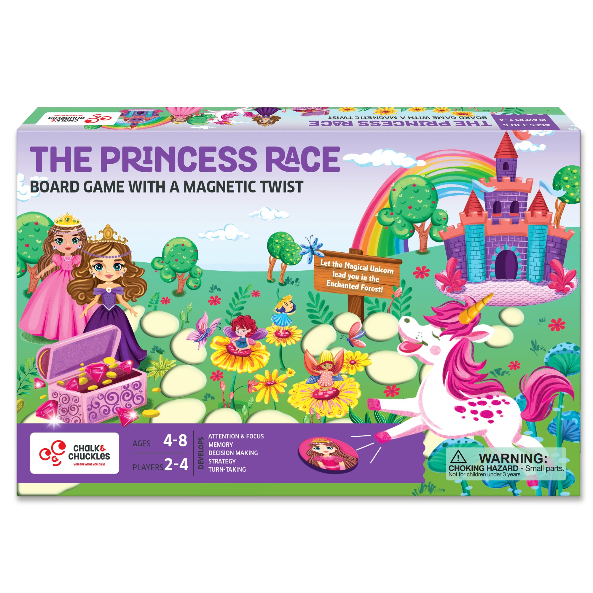 Chalk & Chuckles The Princess Race Memory Board Game | Safari Ltd®