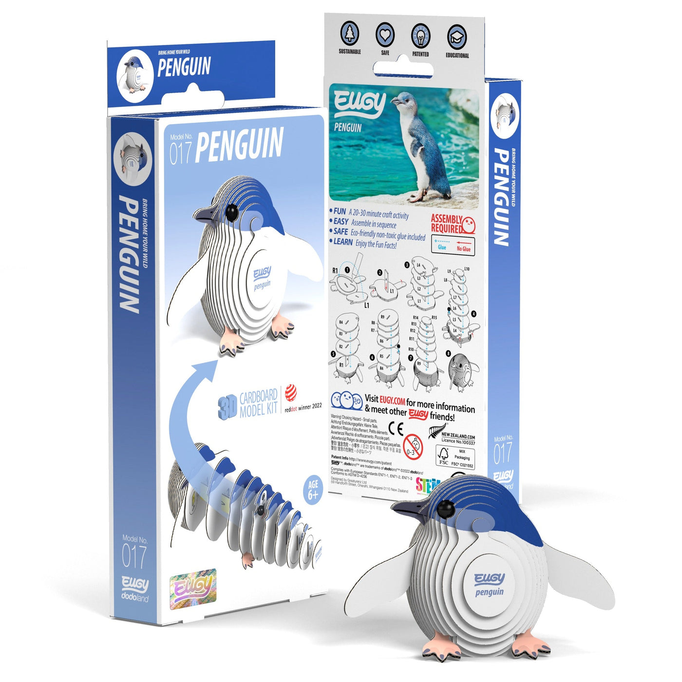 EUGY Penguin 3D Puzzle | Eugy | Safari Ltd®