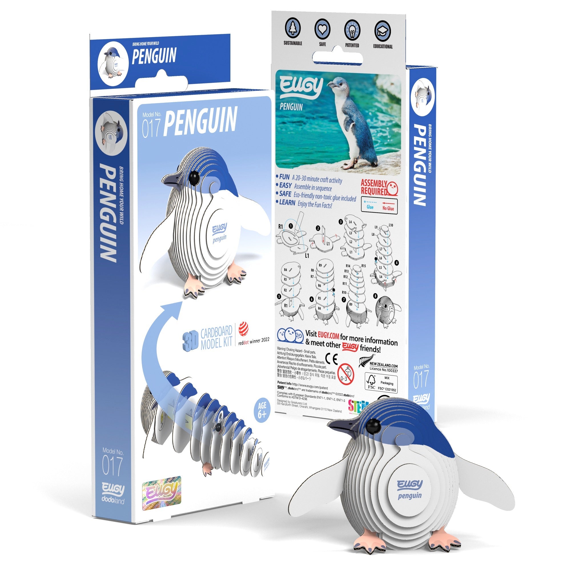 EUGY Penguin 3D Puzzle | Eugy | Safari Ltd®