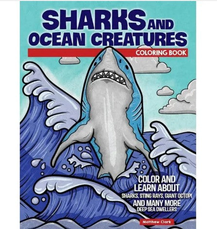 Coloring Book - Sharks and Ocean Creatures |  | Safari Ltd®