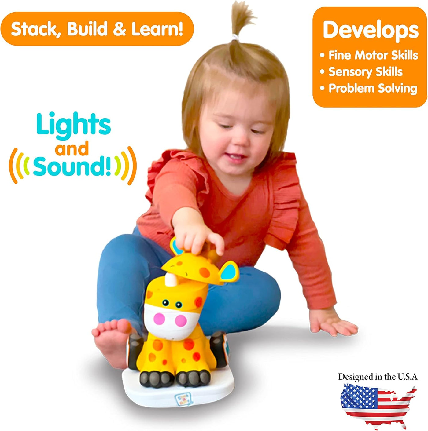 Stack-a-Roos - Giraffe |  | Safari Ltd®