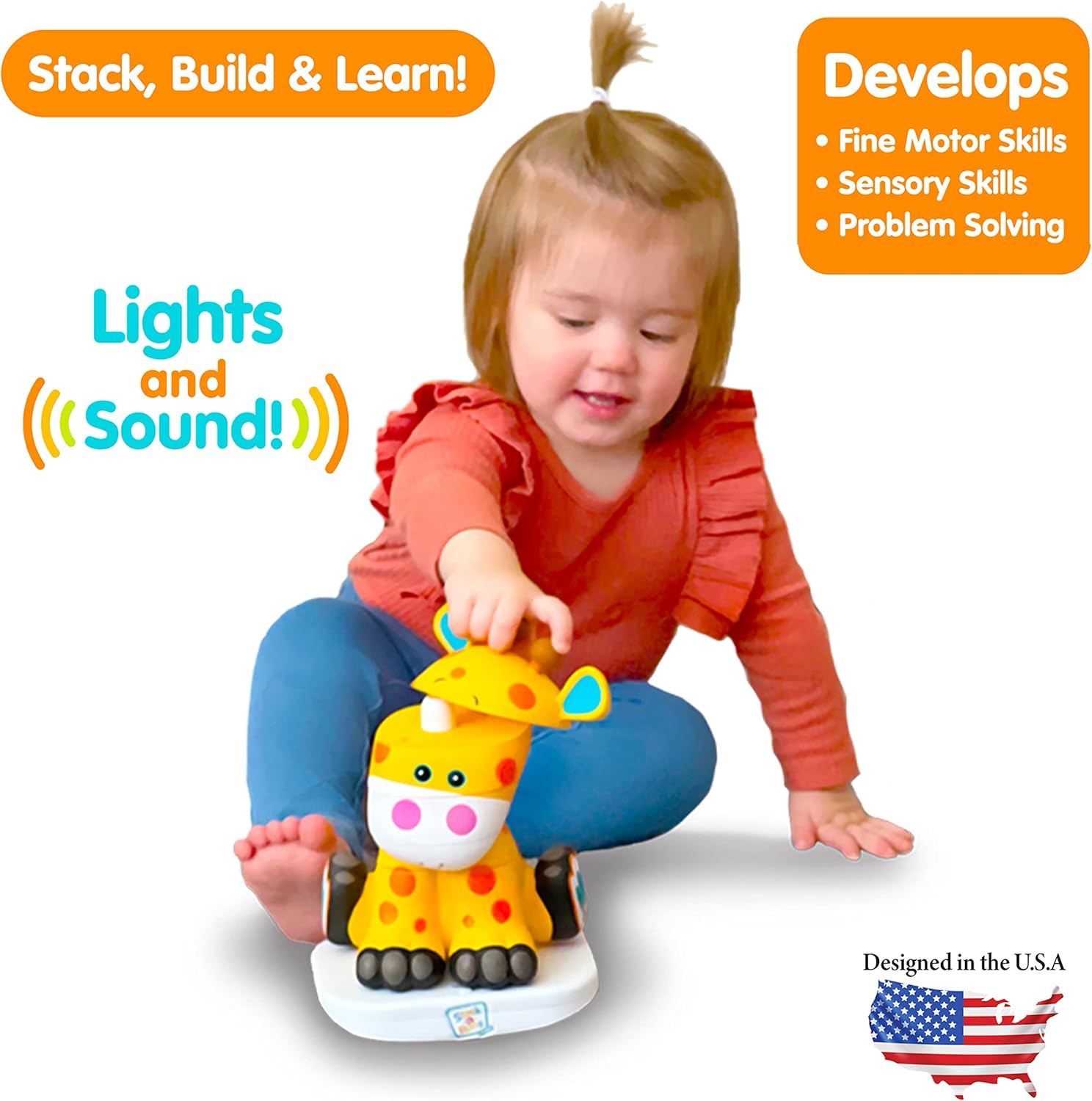 Stack-a-Roos - Giraffe |  | Safari Ltd®