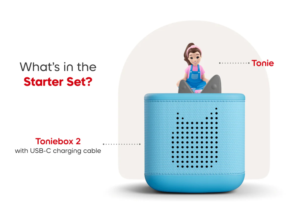 Toniebox 2 Starter Set with Miss Rachel Tonie and Sky Blue Toniebox 2 |  | Safari Ltd®
