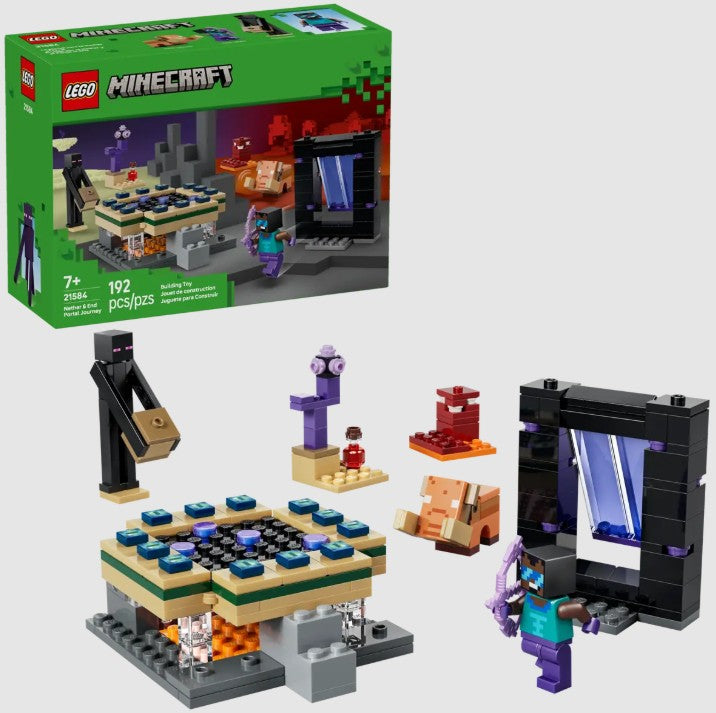 Lego Nether & End Portal Journey |  | Safari Ltd®