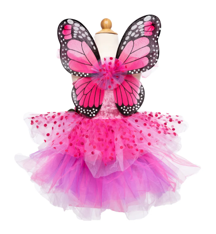 Great Pretenders Fairy Blooms Deluxe Pink Dress & Wings (Size 3-4) |  | Safari Ltd®