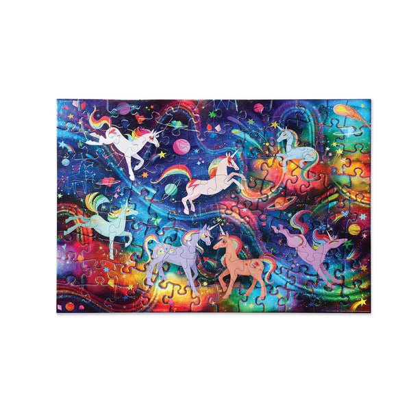 100 piece Holographic Puzzle: Unicorn Galaxy - Safari Ltd®