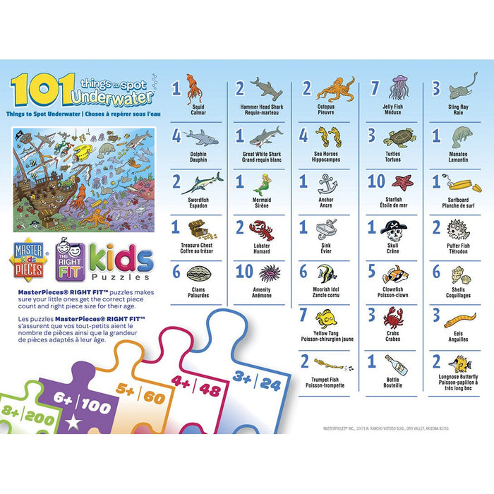 101 Things to Spot - Underwater 101 pc Puzzle - Safari Ltd®