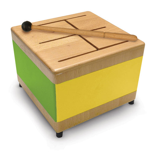 Green Tones Square Tone Drum | wood toys | Safari Ltd®
