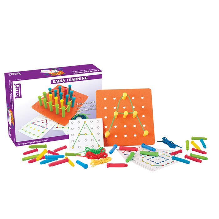 Lauri Stringing Pegs & Pegboard Set Arts & Entertainment Safari Ltd®