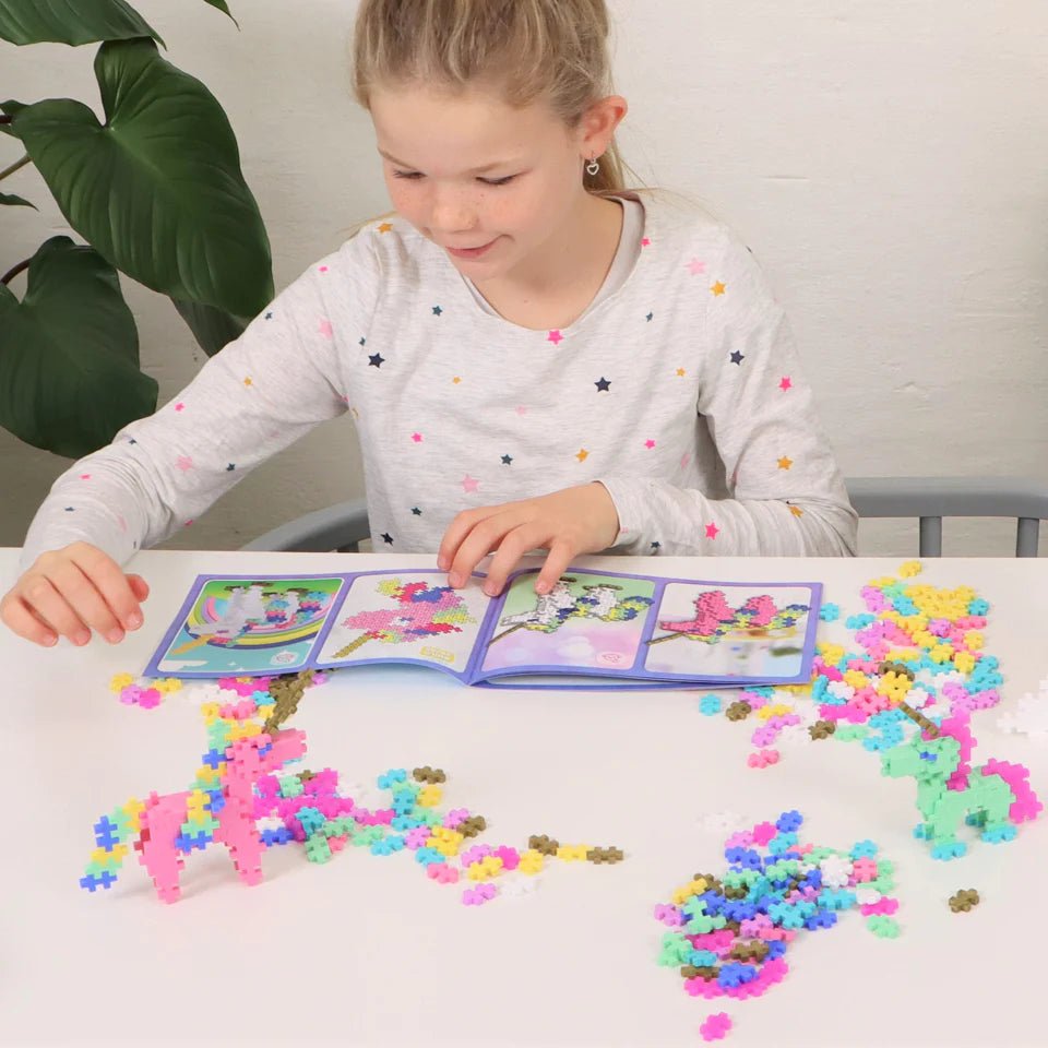 275 pc Plus-Plus Learn to Build - Unicorns Set - Safari Ltd®