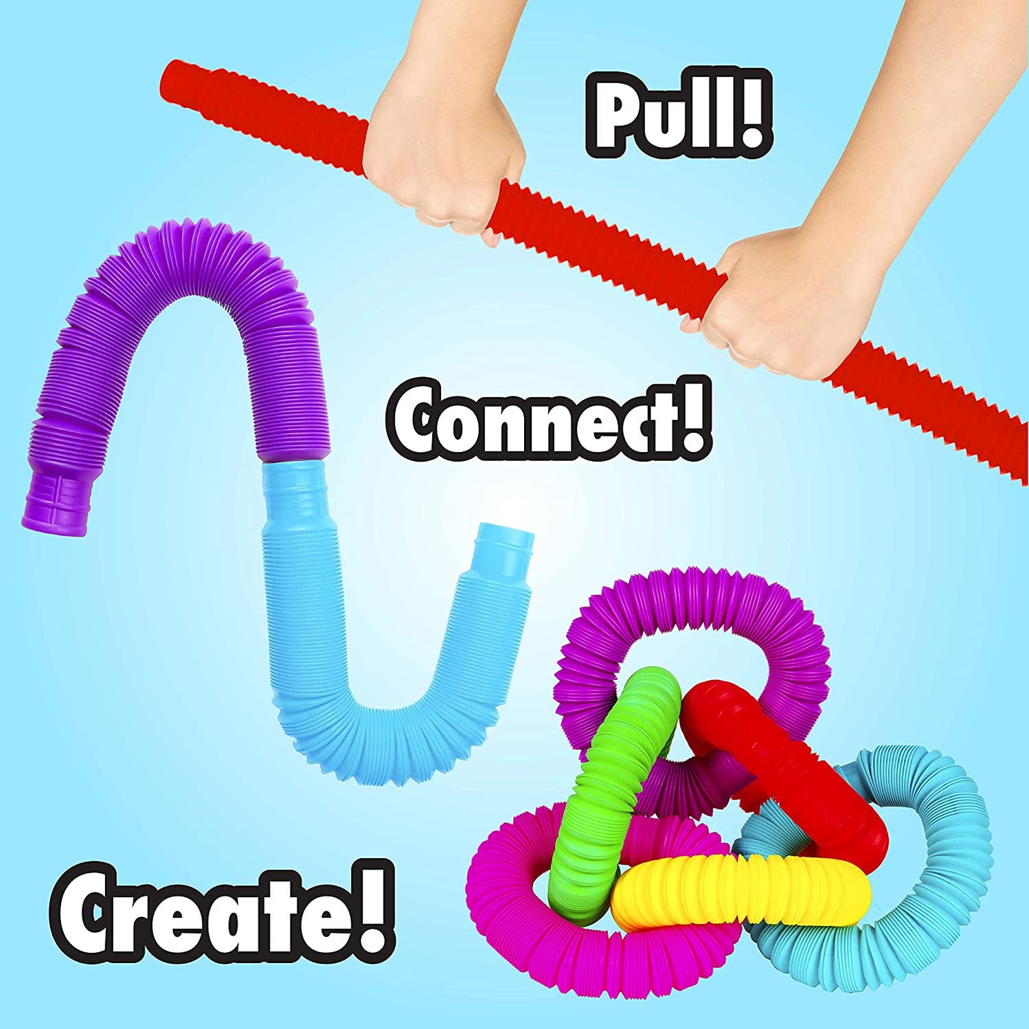 6 PK Pop Tubes Fidget Toys Safari Ltd®