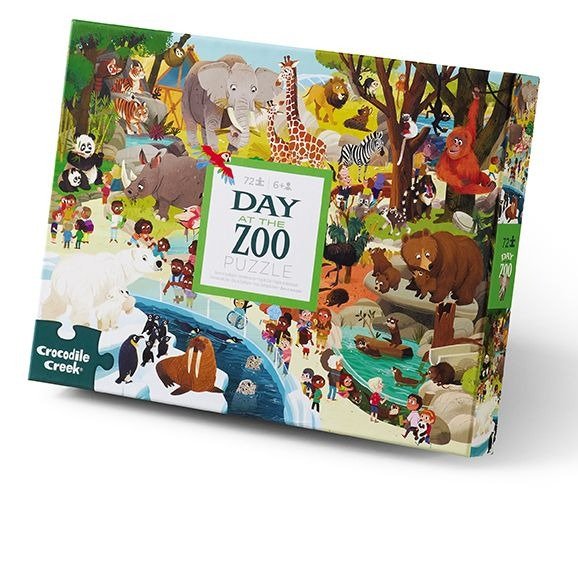 72 piece Day at the Zoo Puzzle | Safari Ltd®