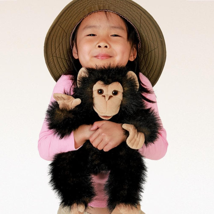 Baby Chimpanzee Stuffed Animal Puppet - Safari Ltd®