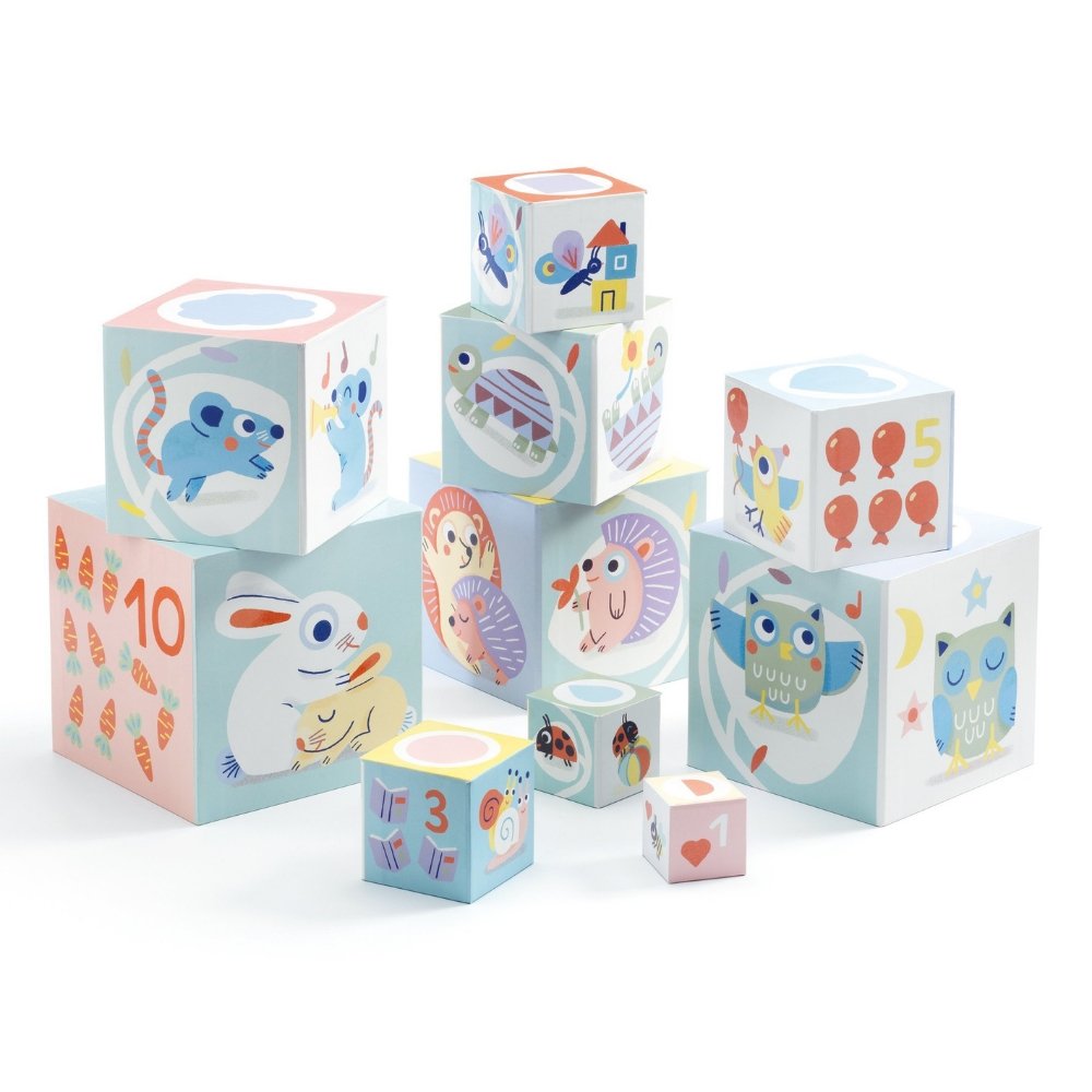 Baby White Baby Bloki Nest & Stack Blocks | Safari Ltd®