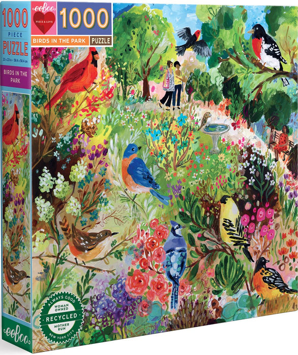 Birds in the Park 1000 Piece Square Puzzle - Safari Ltd®