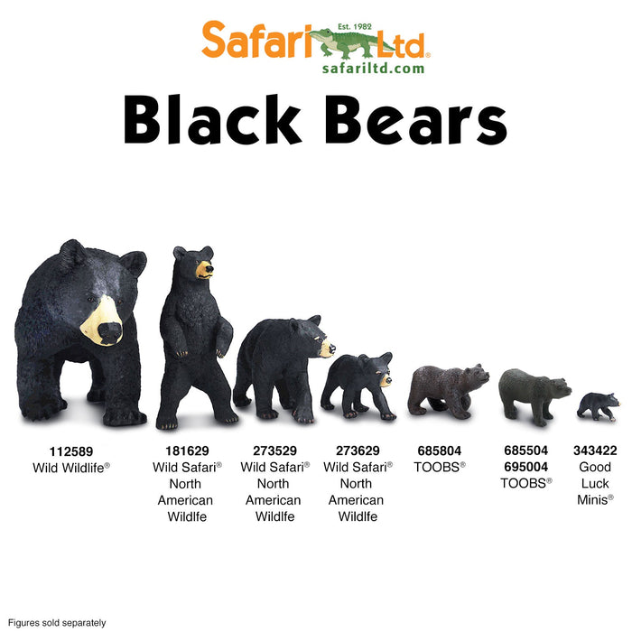 Black Bears - 192 pcs - Good Luck Minis® - Safari Ltd®
