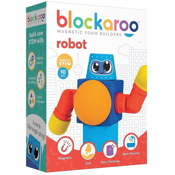 Blockaroo Magnetic Foam Blocks - Small - Robot (10pcs) - Safari Ltd®