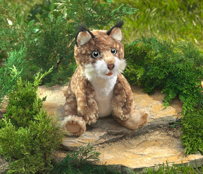 Bobcat Kitten Stuffed Animal Hand Puppet - Safari Ltd®
