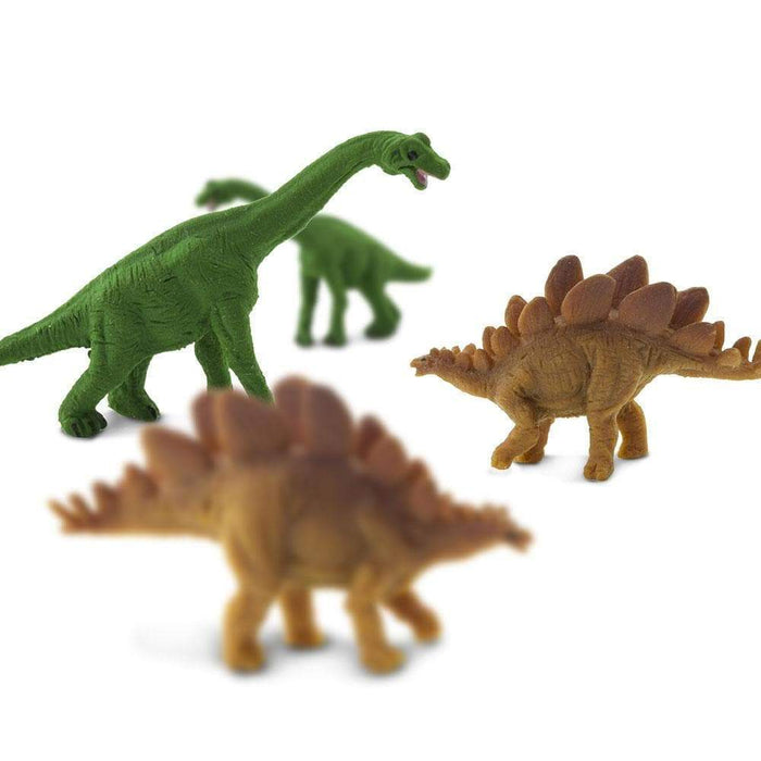Brachiosaurus &amp; Stegosaurus Good Luck Minis | Montessori Toys | Safari Ltd.